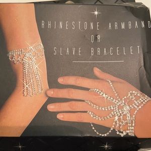 Rhinestone armband or slave bracelet
